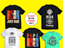 make trendy custom eye catchy pod business t shirt design superfast in 12hrs