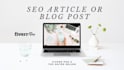write an SEO optimised article or blog for your website