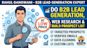 do b2b lead generation, web research and build prospect list at low price