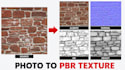 create seamless tileable pbr textures from your photo
