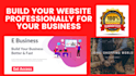 create a professional website for your business