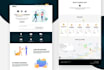 design a professional and modern website UI design