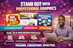 design professional social media graphics or business visuals