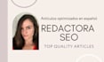 write SEO optimized blog posts and articles in spanish