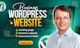 create a wordpress website for your business