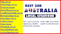 top 350 australia local citations and australian business directories local seo