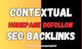 build 50 SEO homepage da 50plus contextual dofollow backlinks