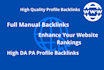do profile backlinks for your website seo