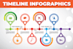 create professional quality timeline infographics design