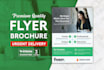 design urgent flyer and brochure