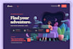 design a stunning, modern and unique website UI