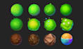 create 2d game art, props, assets, objects, icons, skills