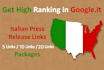 do italian press release link building