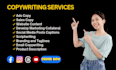 be experienced copywriter, blog post and web content