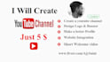 create, setup and design youtube channel