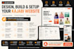 design, build, setup, and customize your kajabi website
