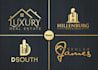 do luxury real state, construction, and building logo