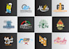 create modern, minimalist and arabic calligraphy logo