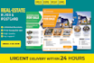 do real estate poster and postcard design