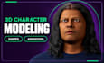 model 3d characters for game and animation