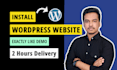 install wordpress theme, demo import, and design, redesign wordpress website