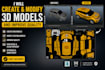 creat and modify existing 3d models and improve quality