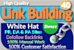 create 40 high quality SEO backlinks link building