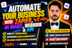 build and fix zapier, make and n8n automation