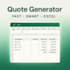 build a custom excel quote and pricing tool for your business