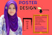 design creative a3 a4 a5 a6 poster print ready