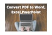 any type of file or document conversion