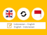 accurately transcript from english to indonesian