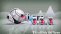create a Cute Christmas Robot animation