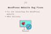 fix wordpress issues and bugs