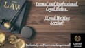 draft affidavits,legal notices,contracts and agreements