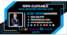 design a clickable HTML email signature