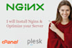 install nginx and optimize your server
