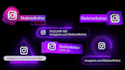 make 4k social media lower thirds title animation
