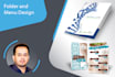 design remarkable  presentation folder and restaurant menu