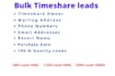 provide bulk timeshare leads
