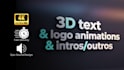 create a cinematic 3d movie intro and professional logo animation