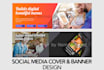 create digital and sm cover, sm post, ad, hero image, informative decent flyer