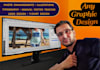 do any graphic project, expert in vector and raster  graphics
