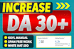 increase your website moz da to 30 plus