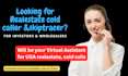 be virtual assistant for real estate cold calling,skiptracing