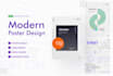 do modern and minimalist looking poster design