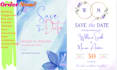 create beautiful and unique wedding save the date invitation