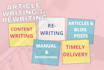 write, rewrite articles, content, and blog posts manually and professionally