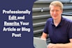 edit or rewrite your existing blog posts