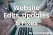 edit, update or fix your current website